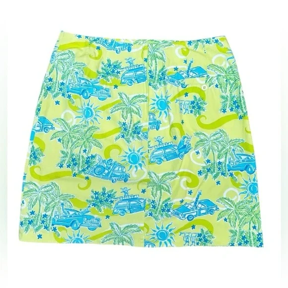 Lilly Pulitzer Skirt in Kelp Green “Cruisin” VTG Size: 8 - Picture 4 of 6